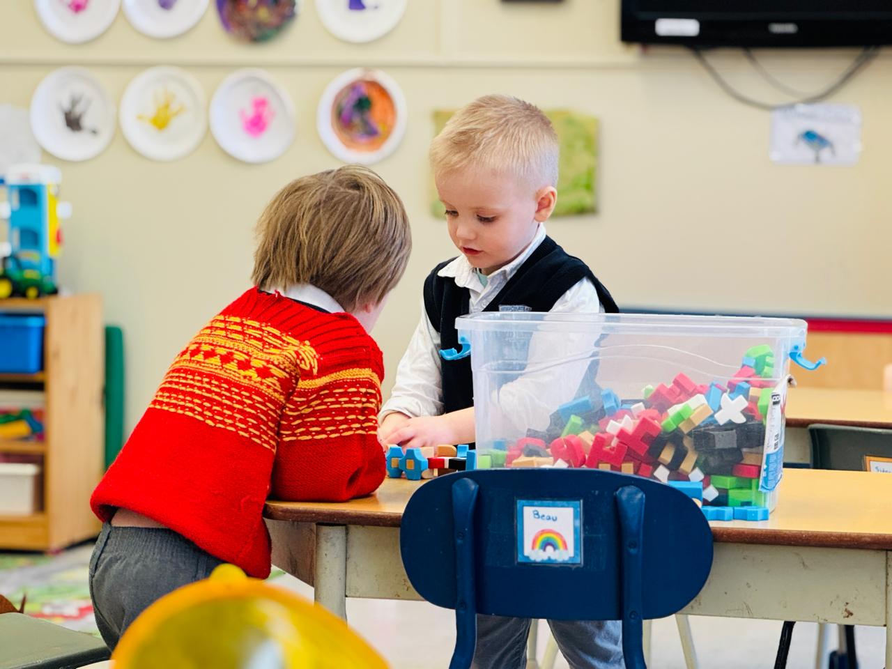 Well-organized modern classroom setting